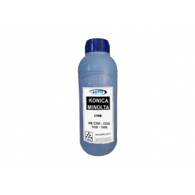 RT KM BIZHUB C250 - C252 - 7430 - 7450  CYAN TONER TOZU  JAPON   500 g